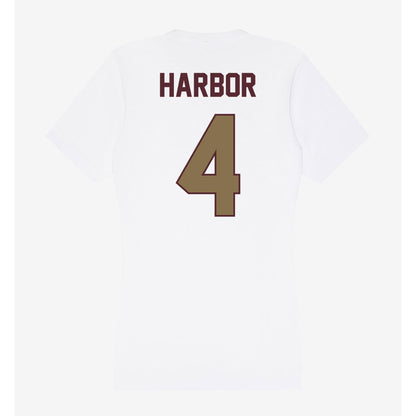 Texas State - NCAA Women's Basketball : Myla Harbor - Women's V-Neck T-Shirt-1