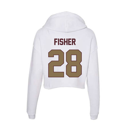 Texas State - NCAA Women's Soccer : Annabelle Fisher - Women's Crop Fleece Hoodie-1