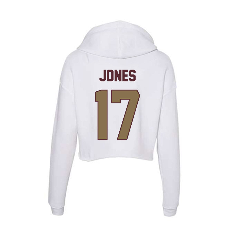 Texas State - NCAA Football : chris jones - Women's Crop Fleece Hoodie-1
