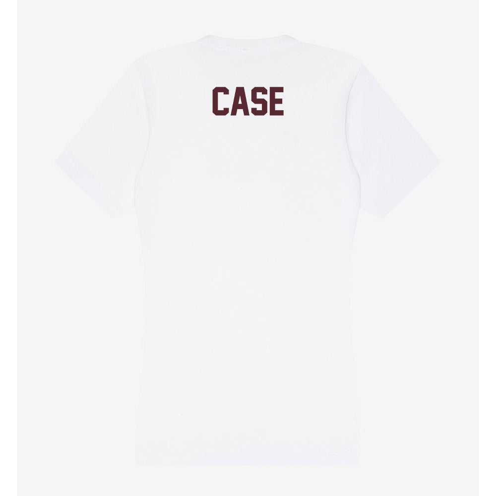 Texas State - NCAA Men's Golf : Corrington Case - Women's V-Neck T-Shirt-1