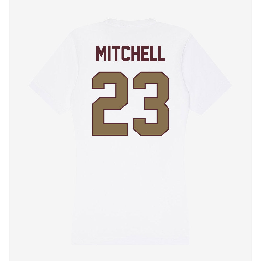 Texas State - NCAA Baseball : Drayton Mitchell - Women's V-Neck T-Shirt-1