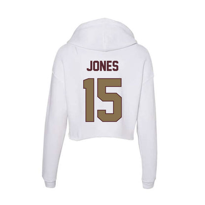 Texas State - NCAA Football : Ayden Jones - Women's Crop Fleece Hooded Sweatshirt-1
