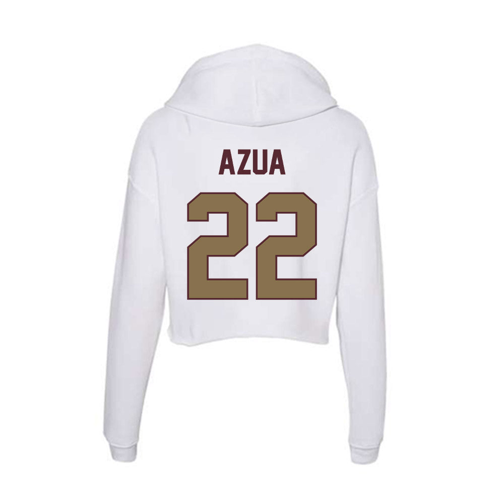 Texas State - NCAA Softball : Madison Azua - Women's Crop Fleece Hoodie-1