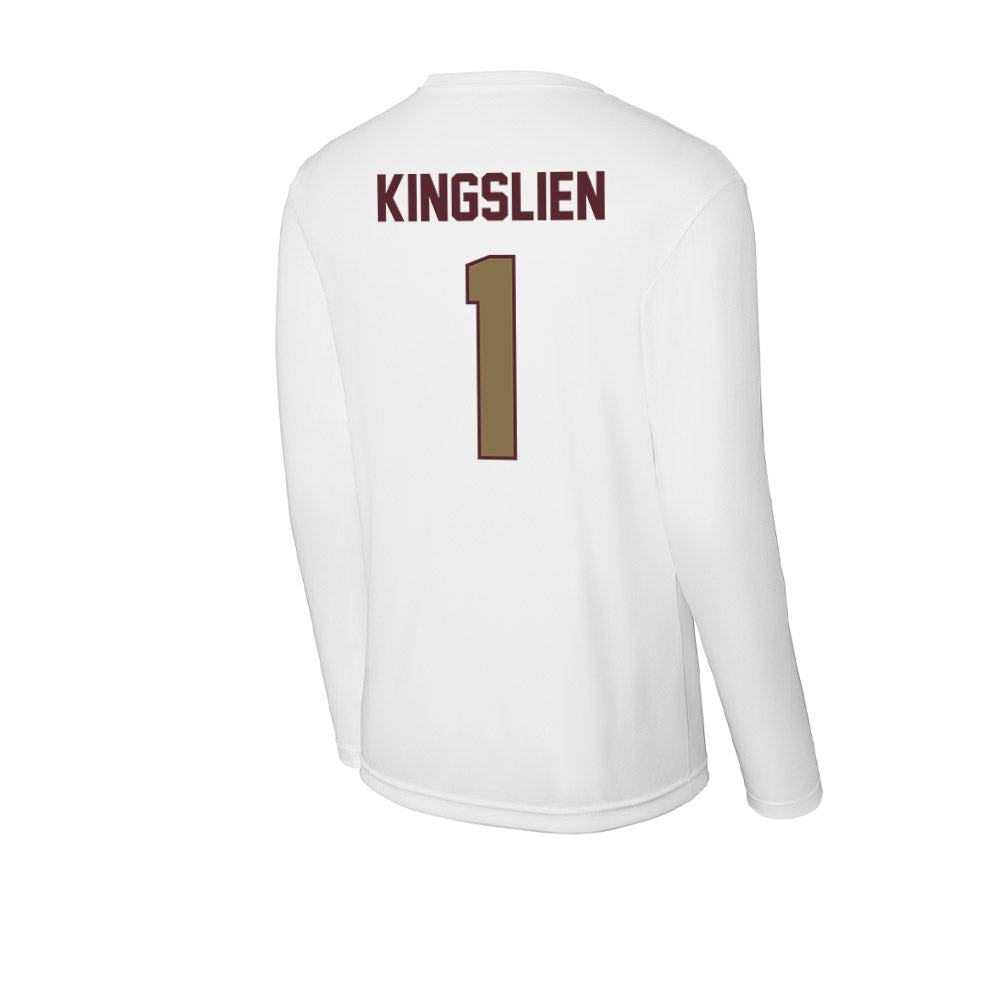 Texas State - NCAA Softball : Maddie Kingslien - Activewear Long Sleeve T-Shirt-1