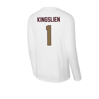 Texas State - NCAA Softball : Maddie Kingslien - Activewear Long Sleeve T-Shirt-1