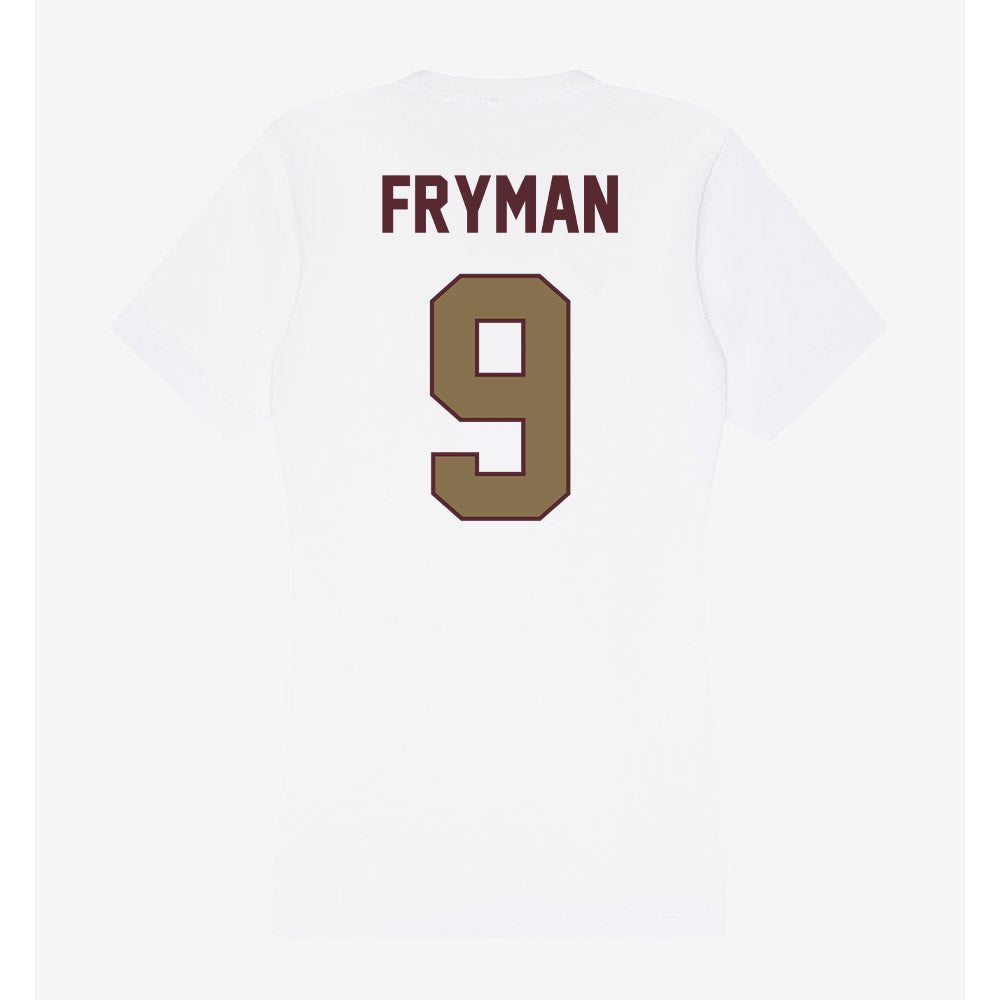 Texas State - NCAA Baseball : Bennett Fryman - Women's V-Neck T-Shirt-1
