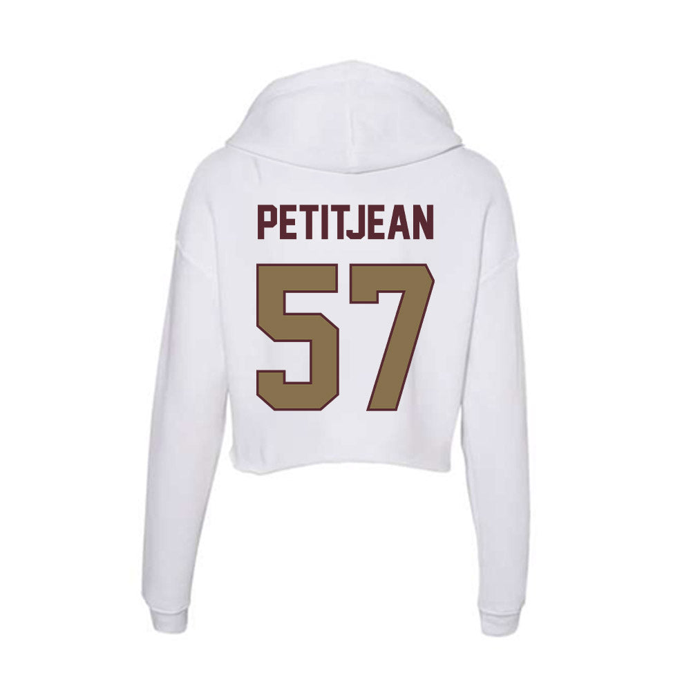Texas State - NCAA Football : Lincoln Petitjean - Women's Crop Fleece Hooded Sweatshirt-1