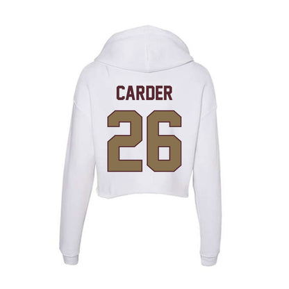 Texas State - NCAA Softball : Haley Carder - Women's Crop Fleece Hoodie-1
