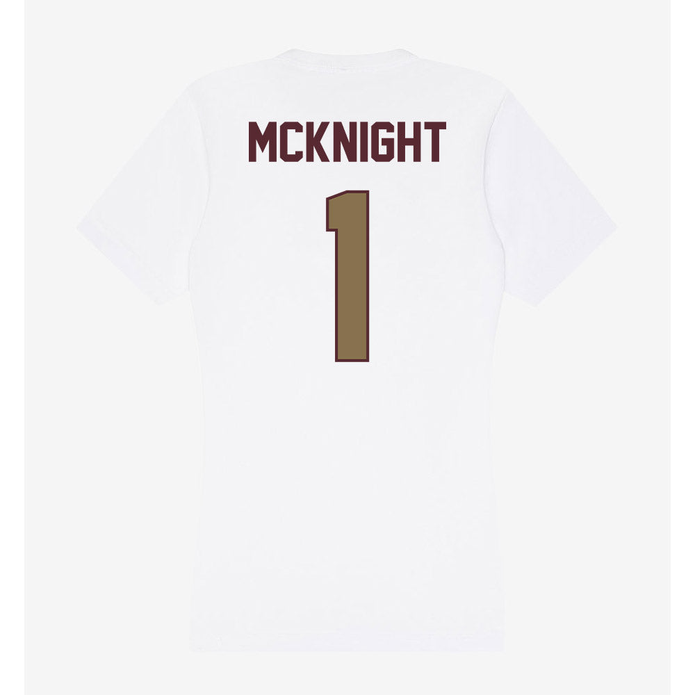 Texas State - NCAA Baseball : Jaxon McKnight - Women's V-Neck T-Shirt-1