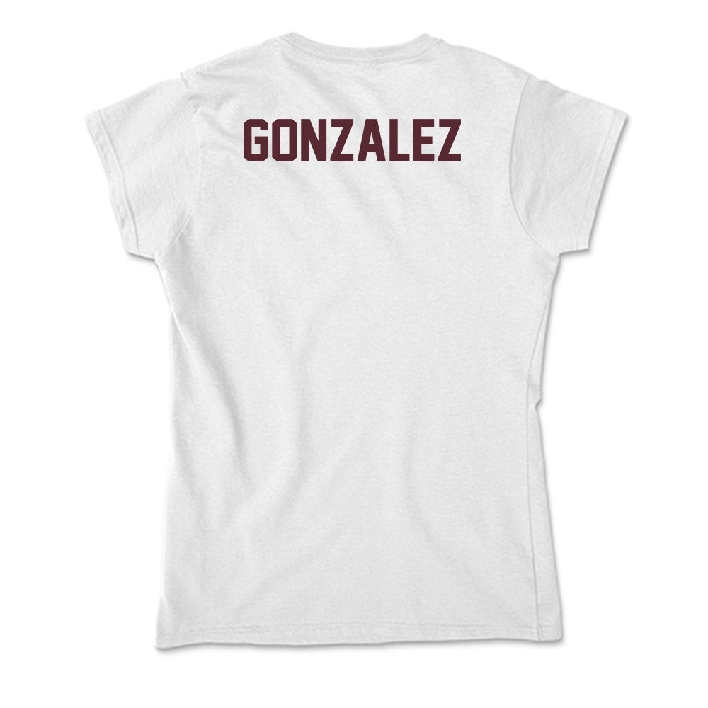 Texas State - NCAA Cheerleading : Mark Gonzalez - Soft Style Women’s T-Shirt-1