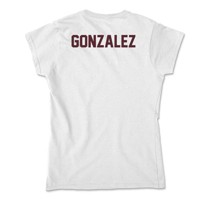 Texas State - NCAA Cheerleading : Mark Gonzalez - Soft Style Women’s T-Shirt-1
