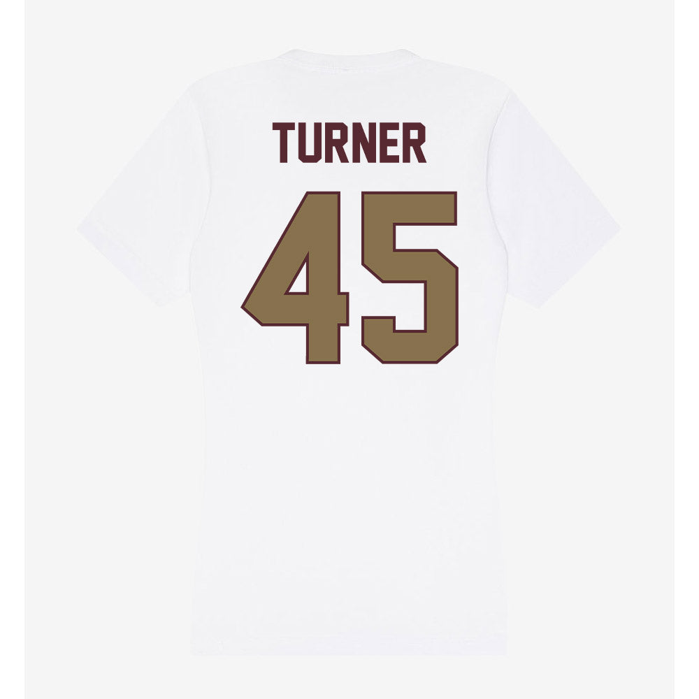 Texas State - NCAA Football : Austin Turner - Women's V-Neck T-Shirt-1