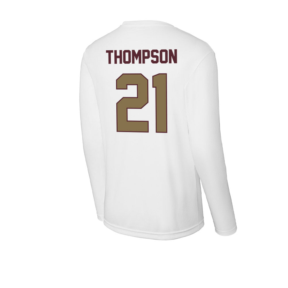 Texas State - NCAA Men's Basketball : Deke Thompson - Activewear Long Sleeve T-Shirt-1