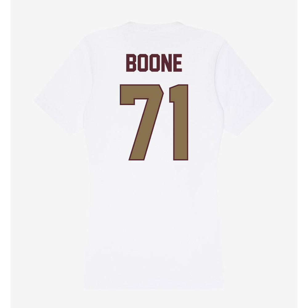 Texas State - NCAA Football : William Boone - Women's V-Neck T-Shirt-1
