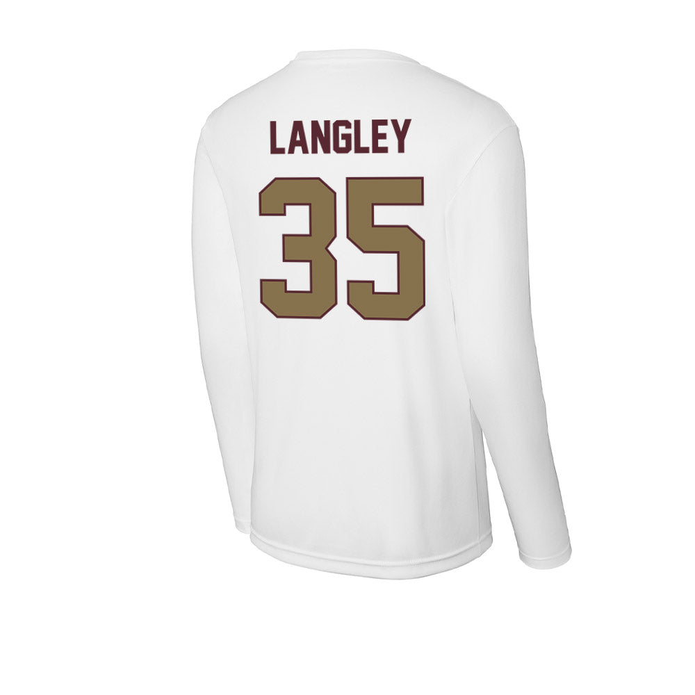 Texas State - NCAA Baseball : Chris Langley - Activewear Long Sleeve T-Shirt-1