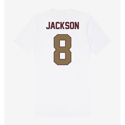 Texas State - NCAA Football : Brad Jackson - Women's V-Neck T-Shirt-1