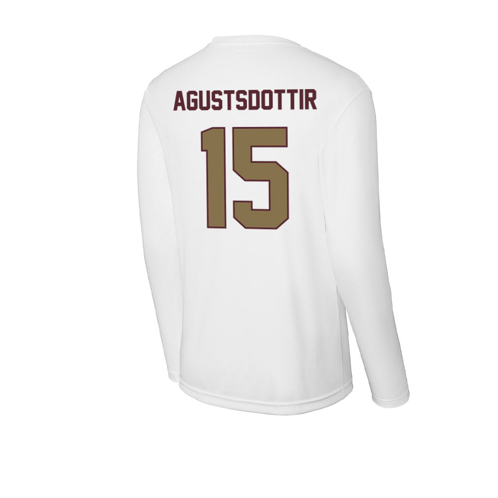 Texas State - NCAA Women's Soccer : Katrin Agustsdottir - Activewear Long Sleeve T-Shirt-1