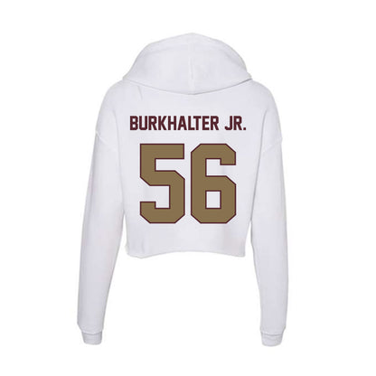 Texas State - NCAA Football : Trenton Burkhalter Jr. - Women's Crop Fleece Hoodie-1