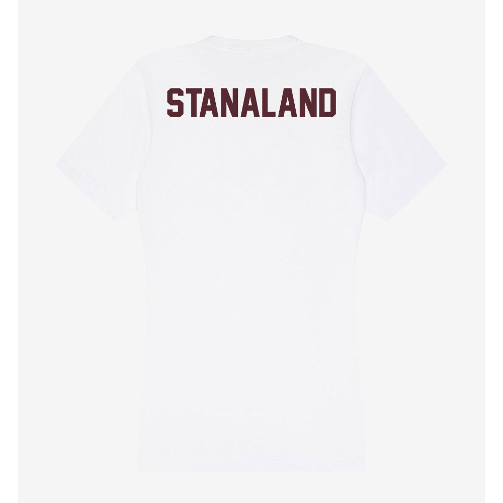 Texas State - NCAA Men's Track & Field : Sean Stanaland - Women's V-Neck T-Shirt-1