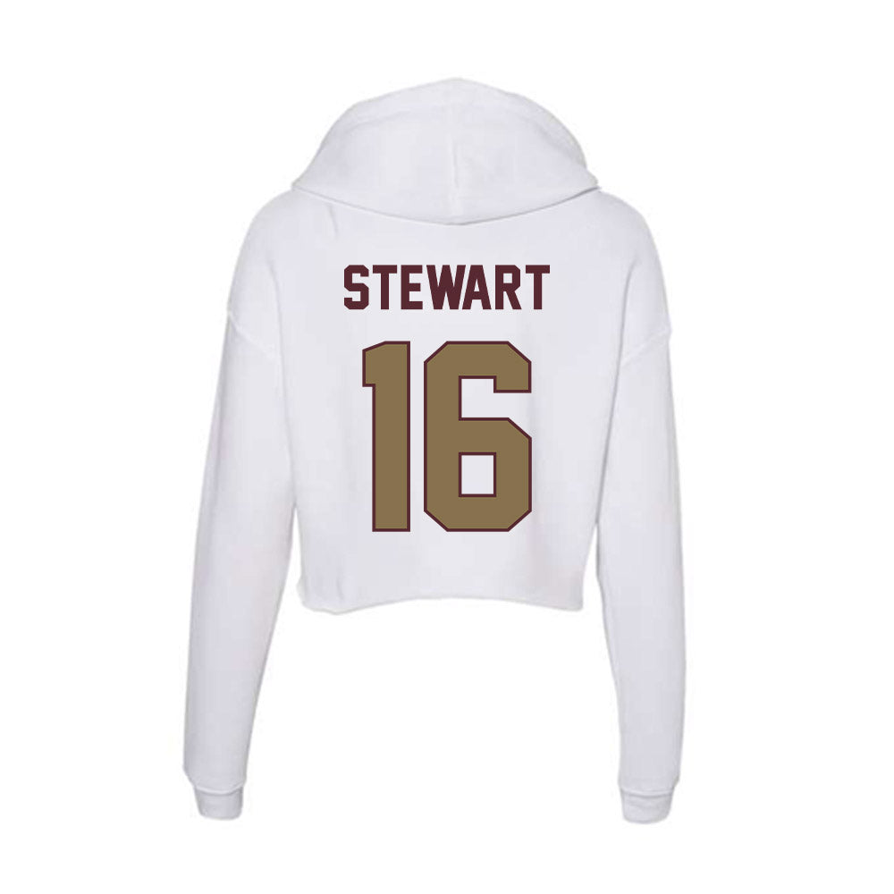 Texas State - NCAA Women's Soccer : Addison Stewart - Women's Crop Fleece Hooded Sweatshirt-1