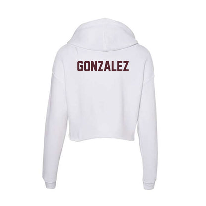 Texas State - NCAA Cheerleading : Mark Gonzalez - Women's Crop Fleece Hoodie-1