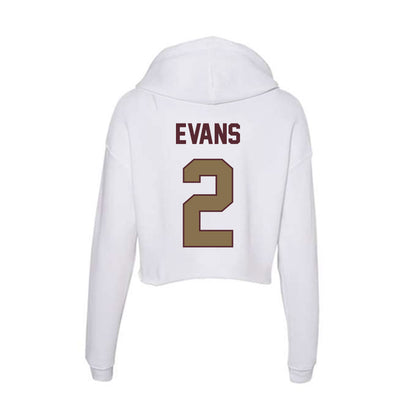 Texas State - NCAA Football : Kylen Evans - Women's Crop Fleece Hoodie-1