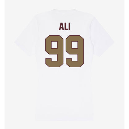 Texas State - NCAA Football : Jussiah Ali - Women's V-Neck T-Shirt-1