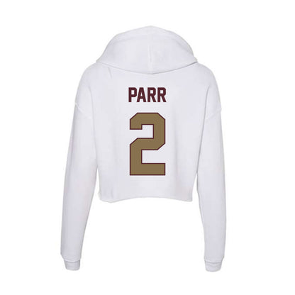 Texas State - NCAA Women's Basketball : KP Parr - Women's Crop Fleece Hoodie-1