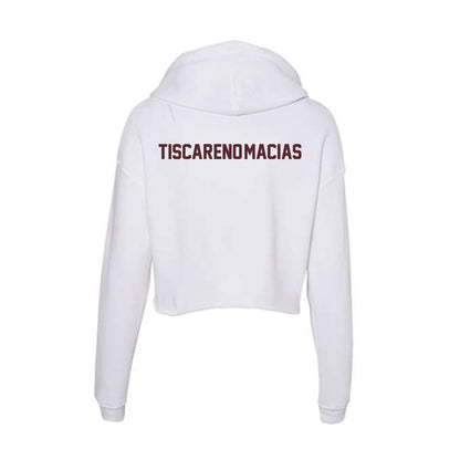 Texas State - NCAA Women's Track & Field : Alexia Tiscareno-Macias - Women's Crop Fleece Hooded Sweatshirt-1