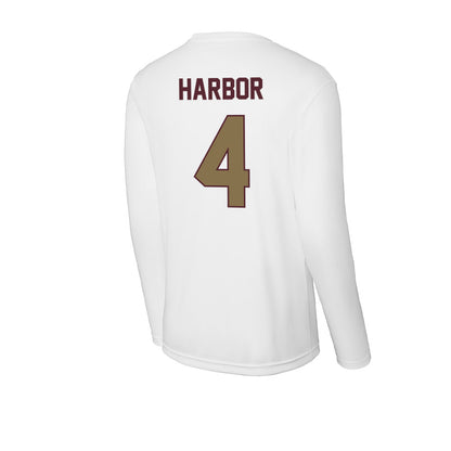 Texas State - NCAA Women's Basketball : Myla Harbor - Activewear Long Sleeve T-Shirt-1
