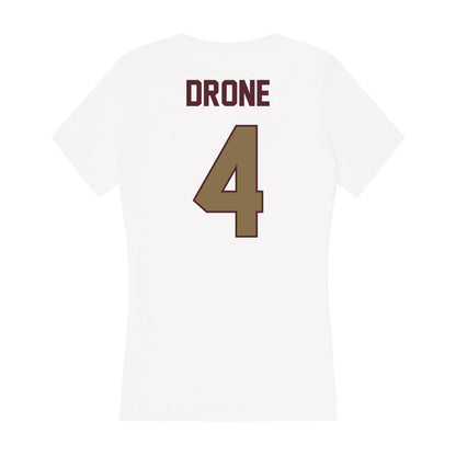 Texas State - NCAA Men's Basketball : Mark Drone - Women's V-Neck T-Shirt-1