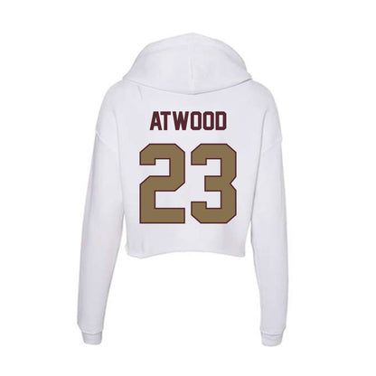 Texas State - NCAA Football : Amarion Atwood - Women's Crop Fleece Hoodie-1