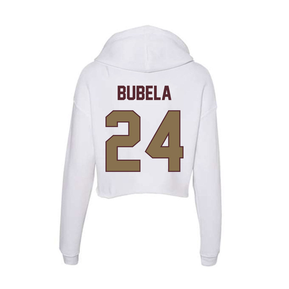 Texas State - NCAA Softball : Kate Bubela - Women's Crop Fleece Hoodie-1