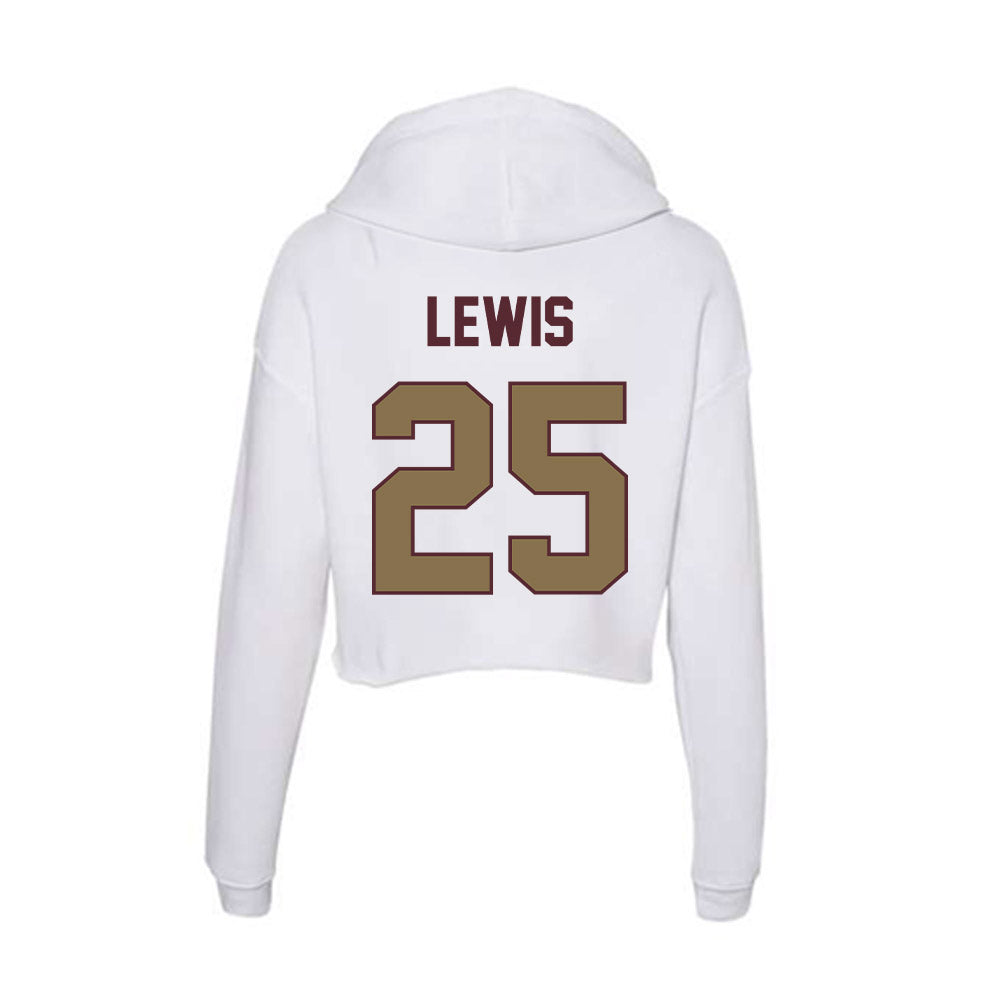 Texas State - NCAA Football : skylar lewis - Women's Crop Fleece Hooded Sweatshirt-1