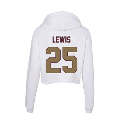 Texas State - NCAA Football : skylar lewis - Women's Crop Fleece Hooded Sweatshirt-1