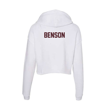 Texas State - NCAA Women's Cross Country : Camryn Benson - Women's Crop Fleece Hoodie-1