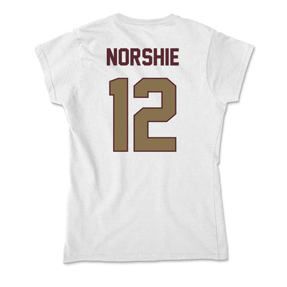 Texas State - NCAA Women's Soccer : Nina Norshie - Soft Style Women’s T-Shirt-1