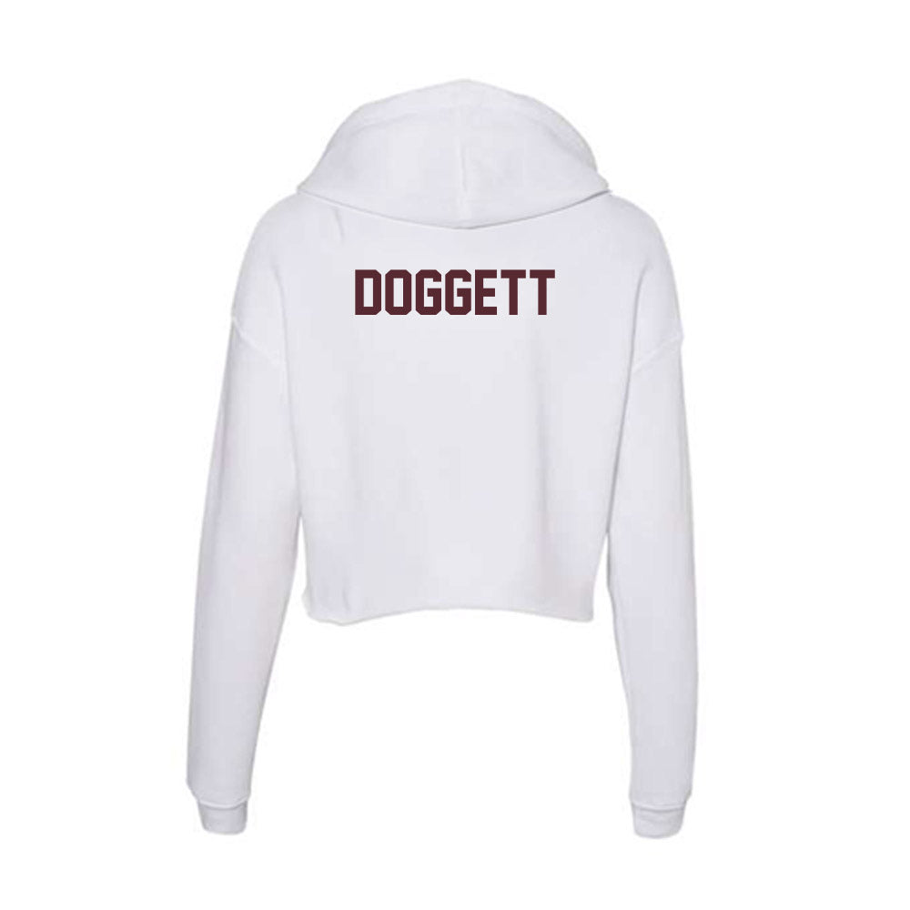 Texas State - NCAA Cheerleading : Ryan Doggett - Women's Crop Fleece Hooded Sweatshirt-1
