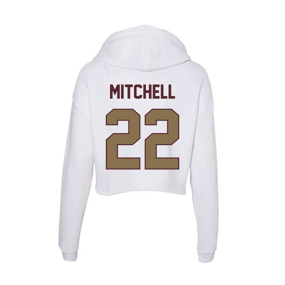 Texas State - NCAA Football : Will Mitchell - Women's Crop Fleece Hoodie-1