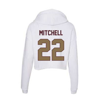 Texas State - NCAA Football : Will Mitchell - Women's Crop Fleece Hoodie-1