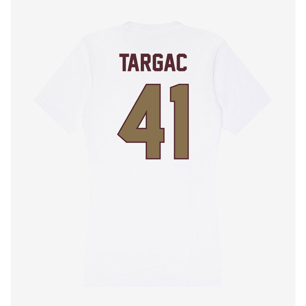 Texas State - NCAA Baseball : Titan Targac - Women's V-Neck T-Shirt-1