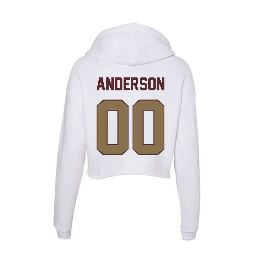 Texas State - NCAA Men's Golf : Terrin Anderson - Women's Crop Fleece Hoodie-1