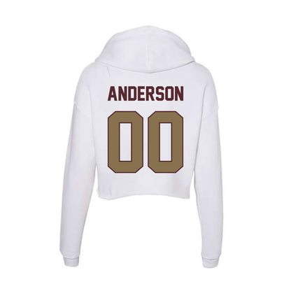 Texas State - NCAA Men's Golf : Terrin Anderson - Women's Crop Fleece Hoodie-1