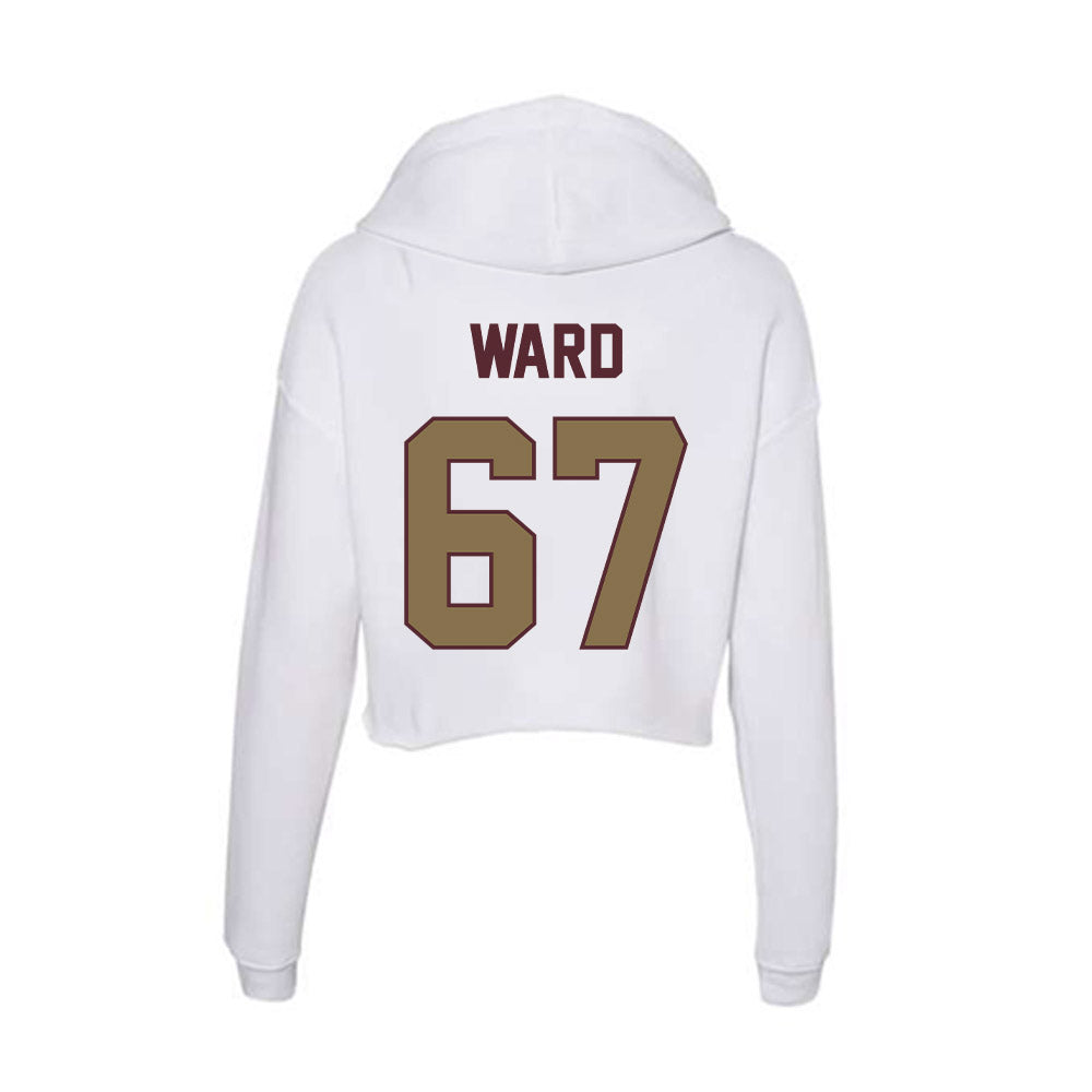 Texas State - NCAA Football : Preston Ward - Women's Crop Fleece Hoodie-1