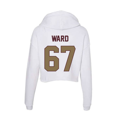 Texas State - NCAA Football : Preston Ward - Women's Crop Fleece Hoodie-1