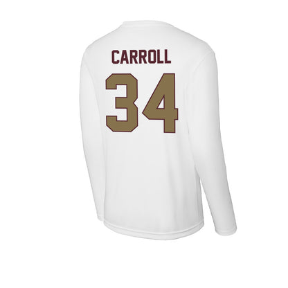 Texas State - NCAA Baseball : Coll Carroll - Activewear Long Sleeve T-Shirt-1