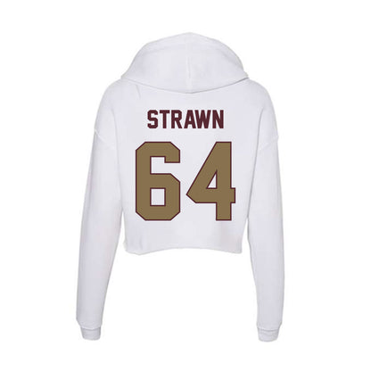Texas State - NCAA Football : Dorion Strawn - Women's Crop Fleece Hoodie-1