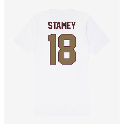 Texas State - NCAA Football : Ty Stamey - Women's V-Neck T-Shirt-1
