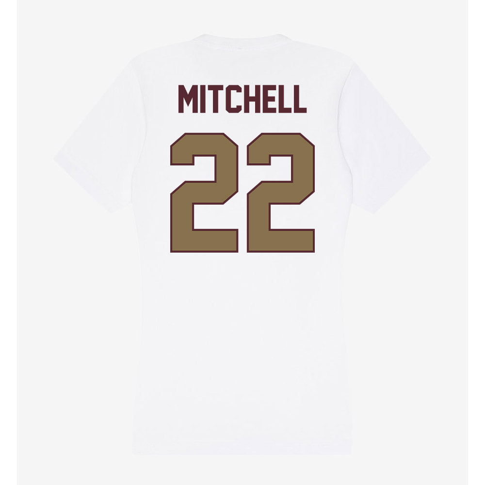 Texas State - NCAA Football : Will Mitchell - Women's V-Neck T-Shirt-1