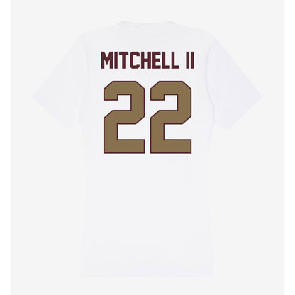 Texas State - NCAA Football : William Mitchell II - Women's V-Neck T-Shirt-1